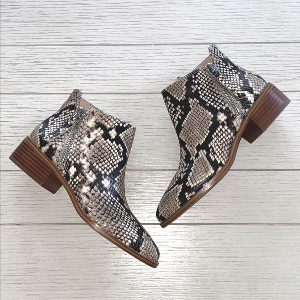 NWOT Aldo Reravia Snakeskin Ankle Booties